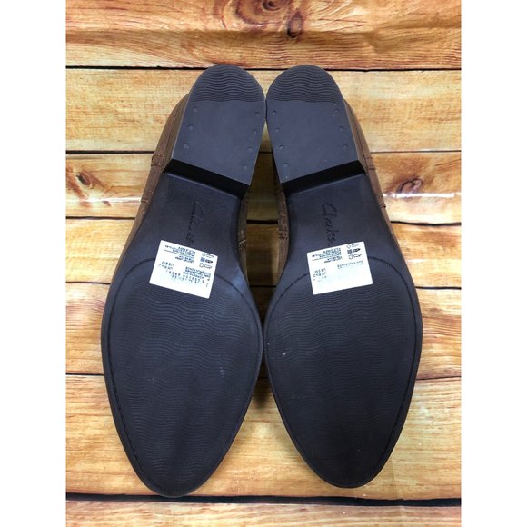 Collection by Clarks Adreena Brown Leather Ankle Boots Booties Womens 9 M (y6e) - Picture 7 of 10